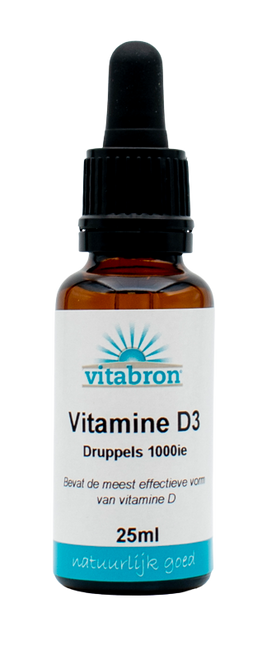 Vitabron Vitamine D3 druppels 25 mcg/1000ie