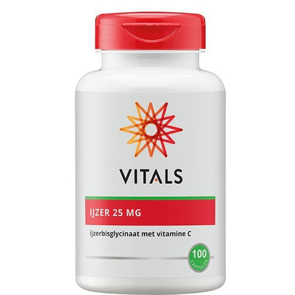 Vitals IJzer 25mg met vitamine C
