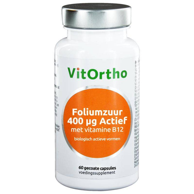 Vitortho Foliumzuur 400 mcg met vitamine B12