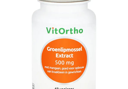 Vitortho Groenlipmossel extract 500 mg