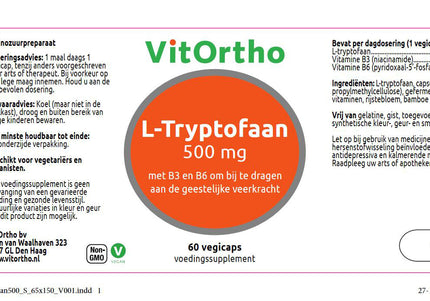Vitortho L-Tryptofaan 500 mg