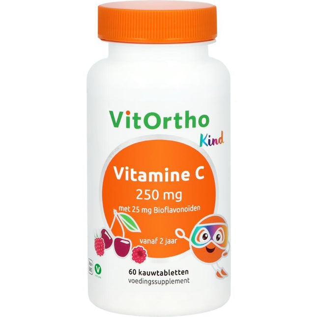 Vitortho Vitamine C 250 mg met 25 mg bioflavonoiden (kind)
