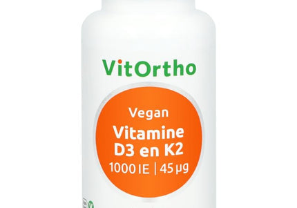 Vitortho Vitamine D3 1000IE K2 45mcg vegan