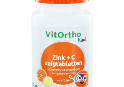 Vitortho Zink + C kind zuigtabletten
