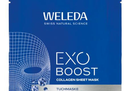 Weleda Exo boost collageen sheet mask bio
