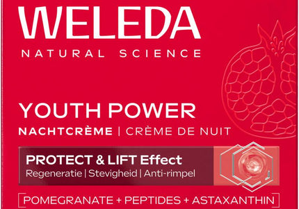 Weleda Youth power nachtcreme granaatappel astaxanthine