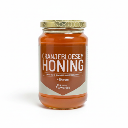 Werkbij Oranjebloesemhoning