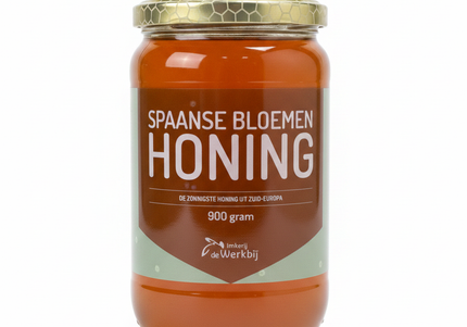 Werkbij Spaanse bloemenhoning