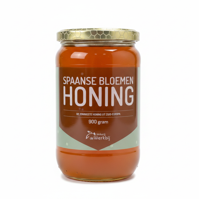 Werkbij Spaanse bloemenhoning