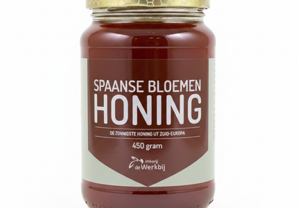 Werkbij Spaanse bloemenhoning
