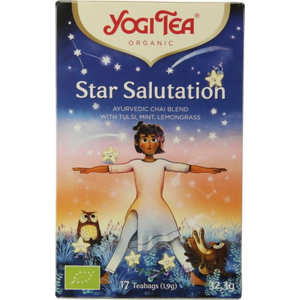 Yogi Tea Star salutation
